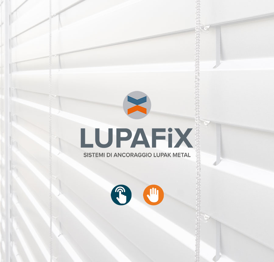 Sistema di ancoraggio Lupafix per frangisole da esterno