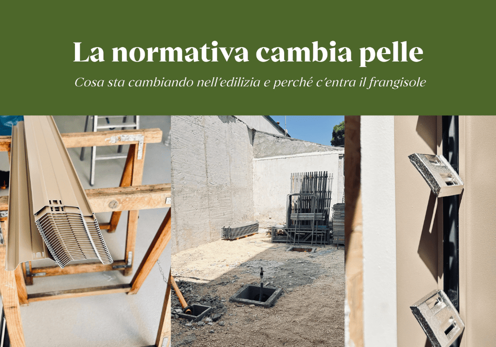 Sistema frangisole per esterni per edifici efficienti